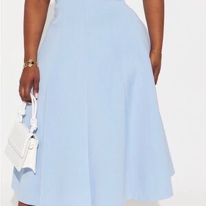 Elegant Light Blue Sunday Best Dress